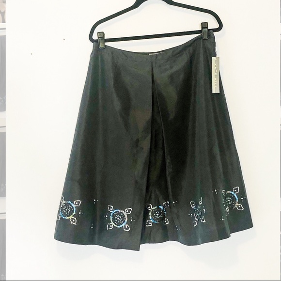 NWT Kate Hill Silk, Beaded Formal Skirt size 10 - Picture 2 of 6